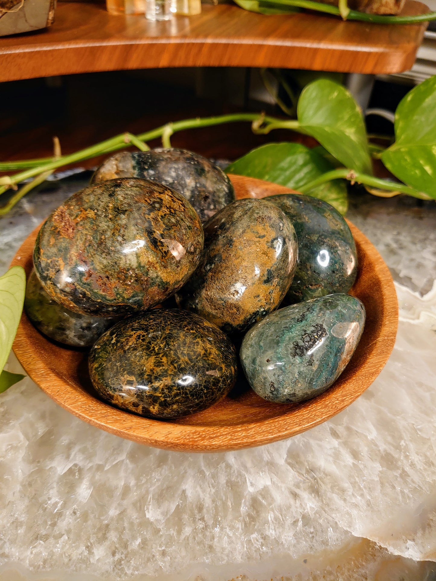 Ocean Jasper Palm Stones from Madagascar/ Sea Jasper Gemstone/ for Crystal Healing/ Reiki/ Meditation/ Crystal & Mineral Collectors