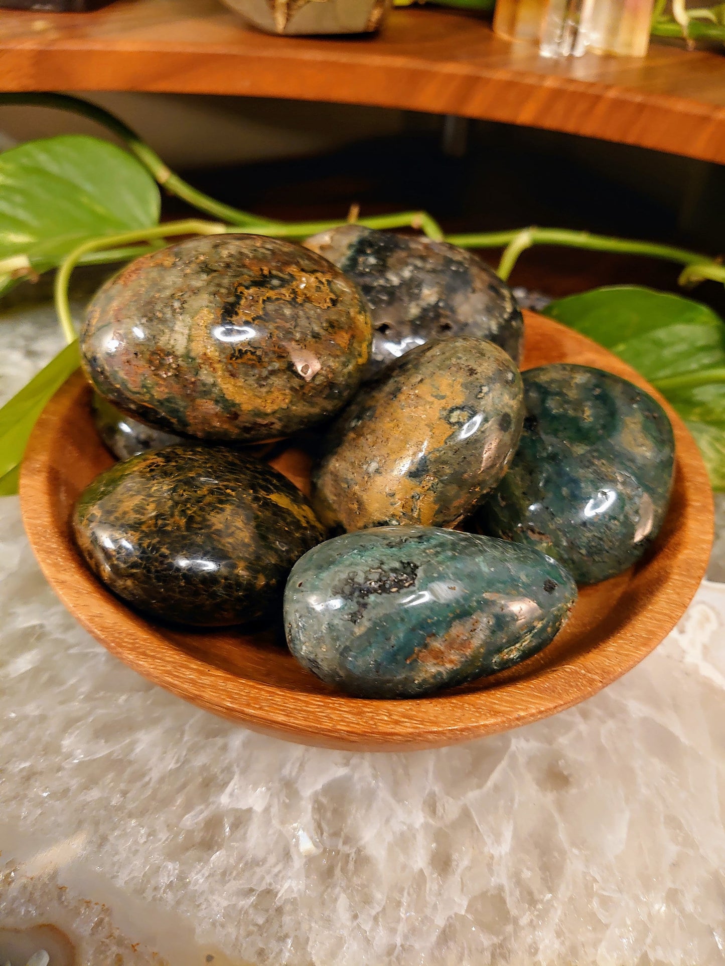 Ocean Jasper Palm Stones from Madagascar/ Sea Jasper Gemstone/ for Crystal Healing/ Reiki/ Meditation/ Crystal & Mineral Collectors