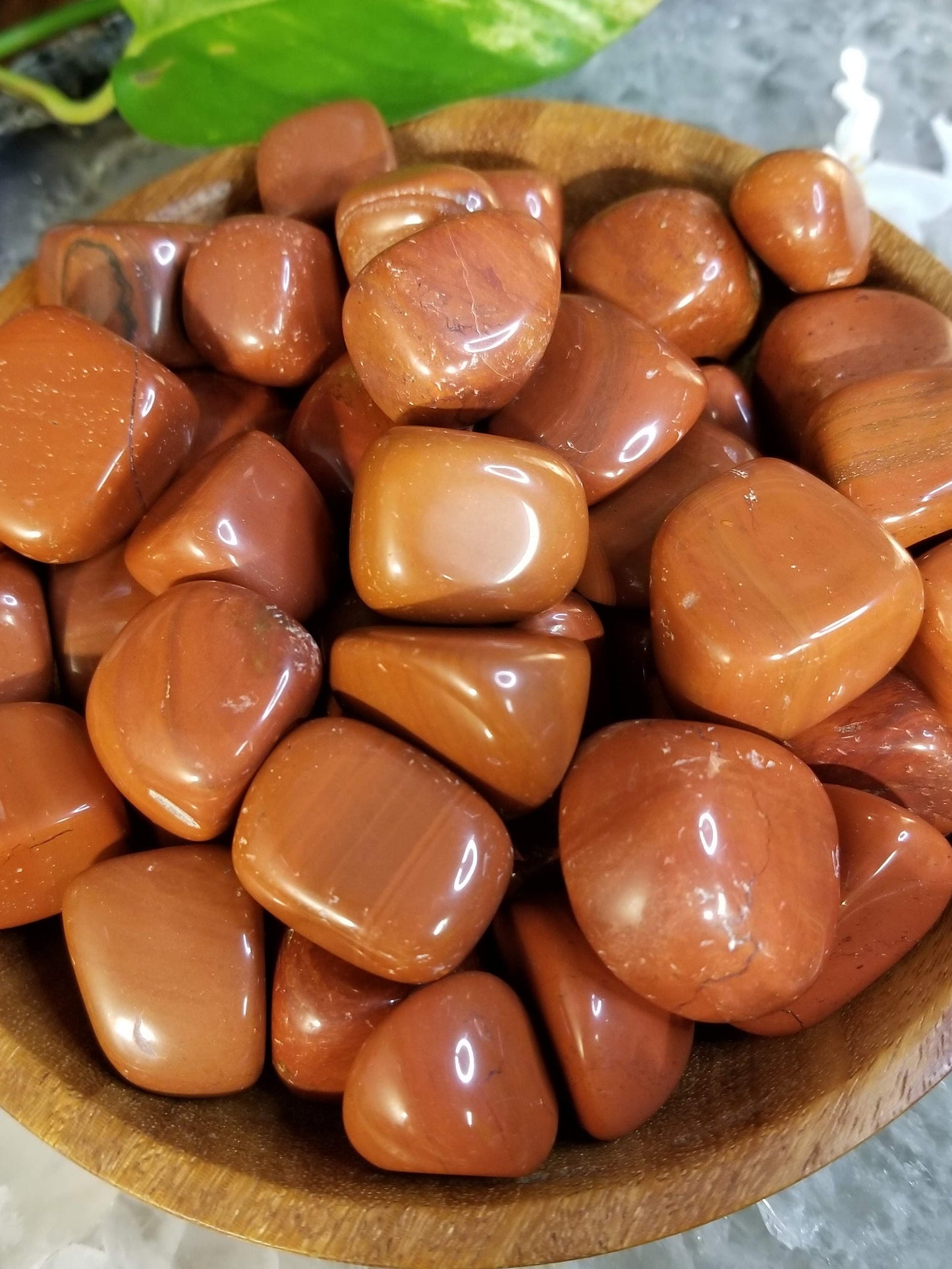 Red Jasper Tumbled Stone/ Polished Pebbles/ for Crystal Healing & Grids/ Reiki/ Meditation/ Energy Work/ Gem and Mineral Collections