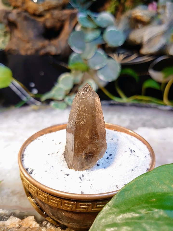 30.7g Natural Smoky Quartz Point from Malawi, Africa for Collection / Home and Altar Decor / Protection / Crystal Healing