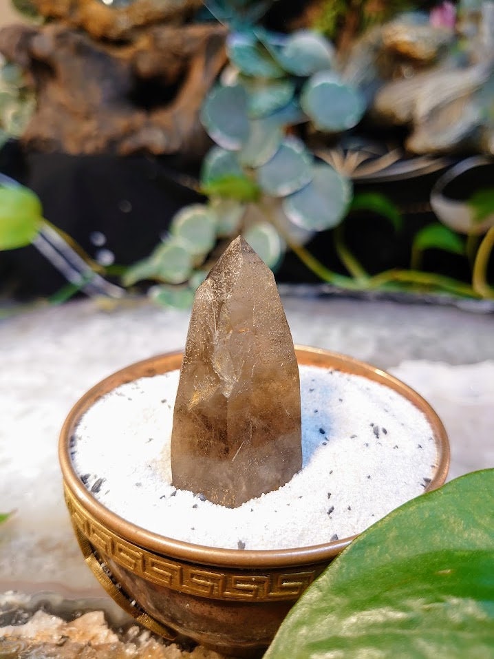 30.7g Natural Smoky Quartz Point from Malawi, Africa for Collection / Home and Altar Decor / Protection / Crystal Healing