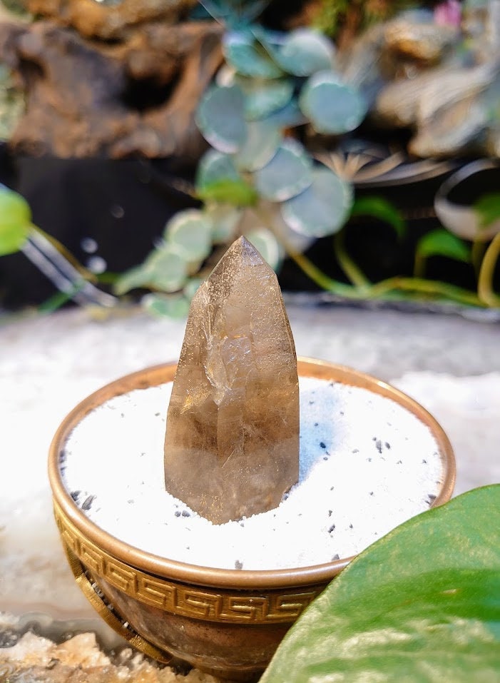 30.7g Natural Smoky Quartz Point from Malawi, Africa for Collection / Home and Altar Decor / Protection / Crystal Healing