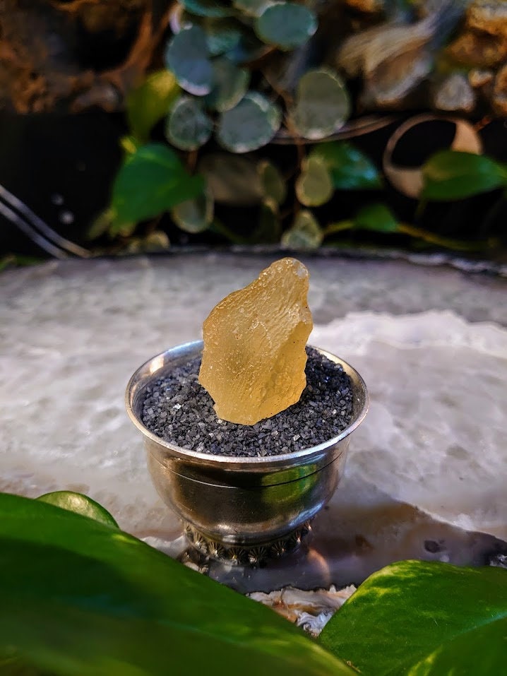 18.15g Libyan Gold Tektite/ Libyan Desert Glass Gemstone From the Great Sand Sea, Egypt