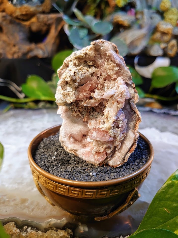 97.6g Natural Pink Amethyst Geode from Argentina for Crystal Healing/ Meditation/ Altar and  Home Decor / Collection