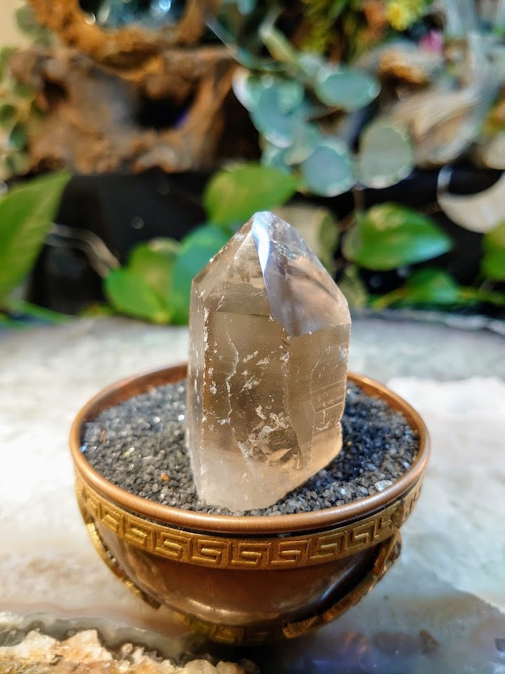 89.2g Natural Smoky Citrine Self Standing Generator from Minas Gerais, Brazil for Crystal Healing / Grid Creation / Home and Altar Decor