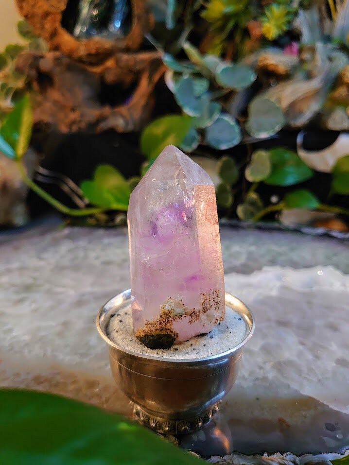 90.03g Large Vera Cruz Amethyst Point with Enhydro for Crystal Healing / Meditation / Energy Work / Jewelry Crafting / Grid Creation