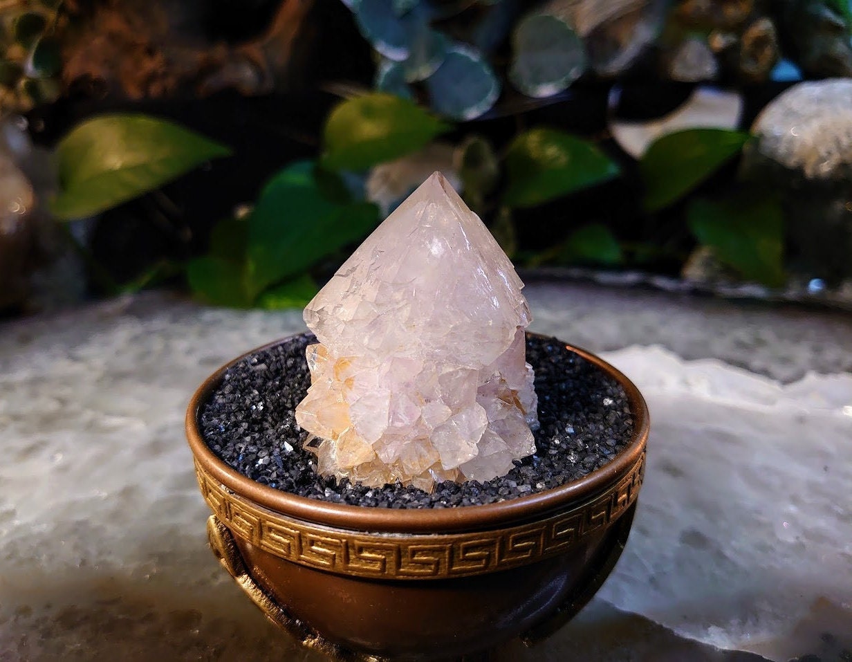 76.9g Spirit Quartz Point/Cluster from ZA / Cactus Quartz / Spirit Amethyst for Crystal Healing / Meditation/ Reiki / Gifting