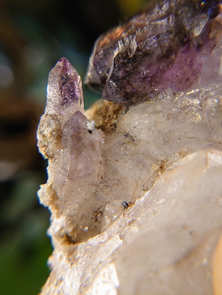 84.6g Chibuku Smoky Amethyst Cluster with Lepidocrocite from Zimbabwe for Collection / Crystal Healing/ Meditation/ Jewelcrafting / Gifting