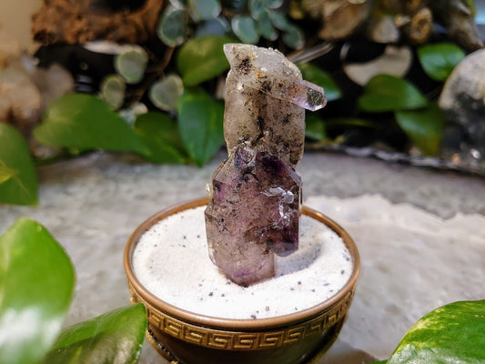 59.1g Chibuku Smoky Amethyst Scepter with Lepidocrocite from Zimbabwe for Collection / Crystal Healing/ Meditation/ Jewelcrafting / Gifting