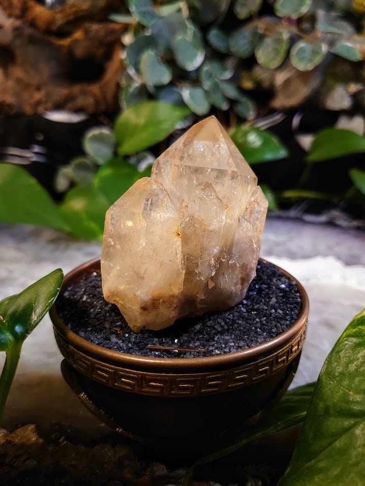 100.4g Natural Kundalini Congo Citrine Cluster for Altar and Home Decor / Energy Work / Crystal Healing / Reiki