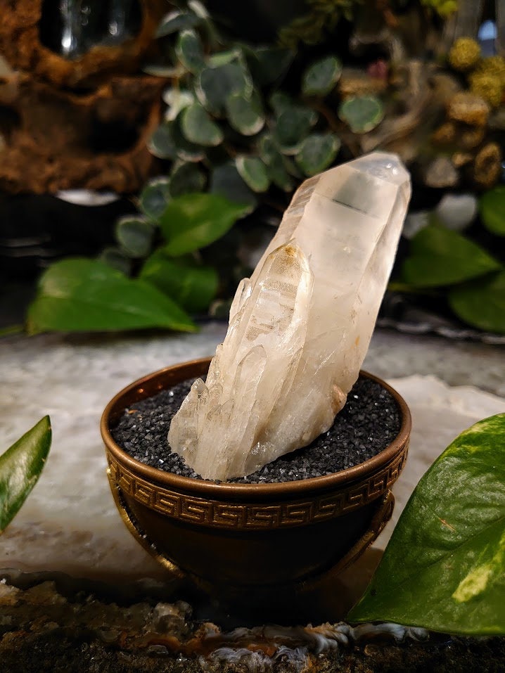 162g Congo Lemurian Quartz Cluster from DRC for Crystal Healing / Meditation / Collection