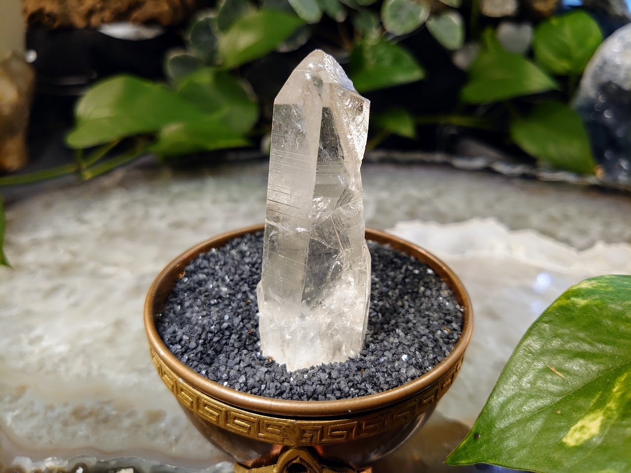 50.4g Congo Lemurian Clear Quartz Point from DRC for Crystal Healing / Meditation / Collection