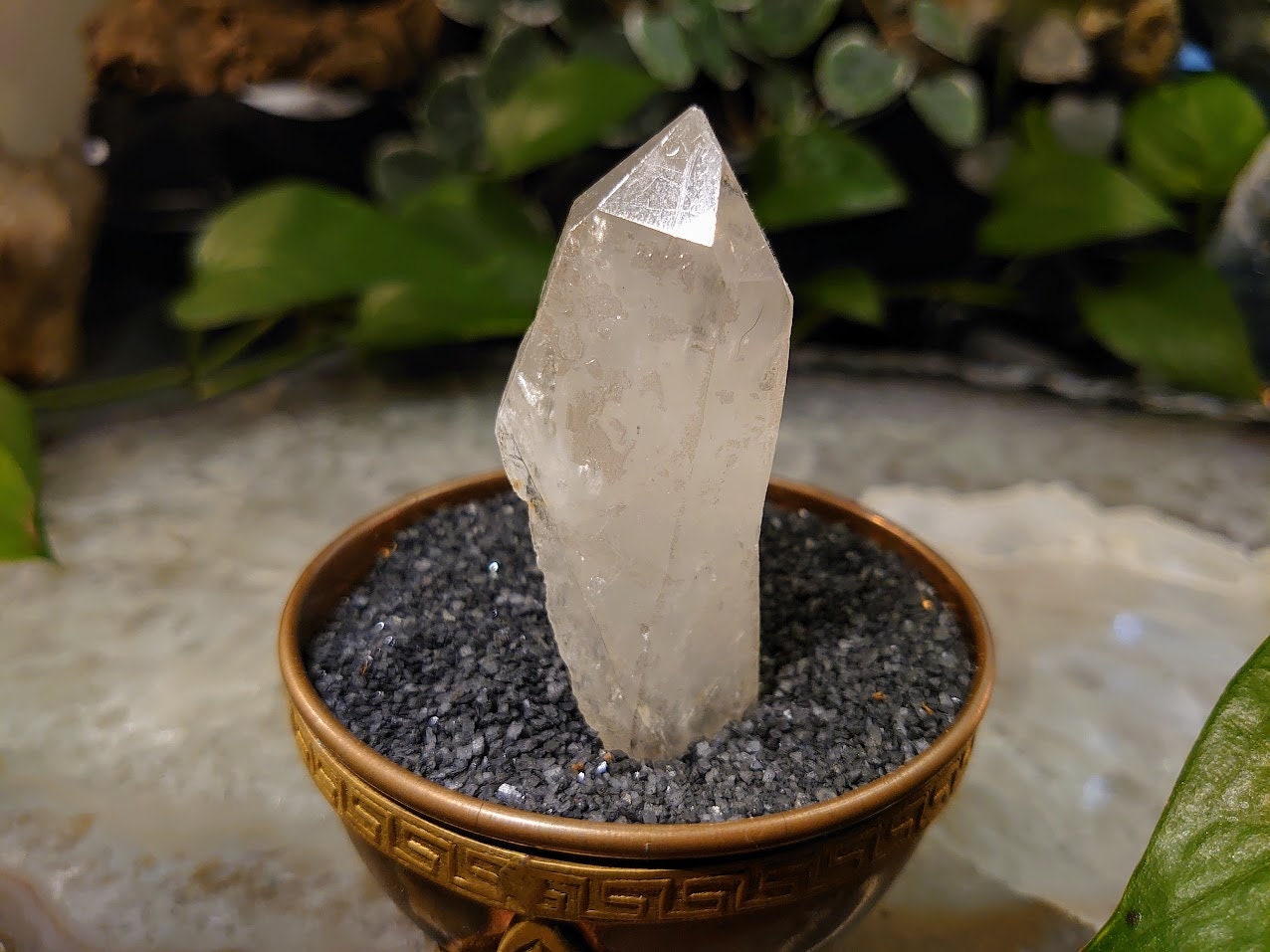 57.1g Congo Lemurian Clear Quartz Point from DRC for Crystal Healing / Meditation / Collection