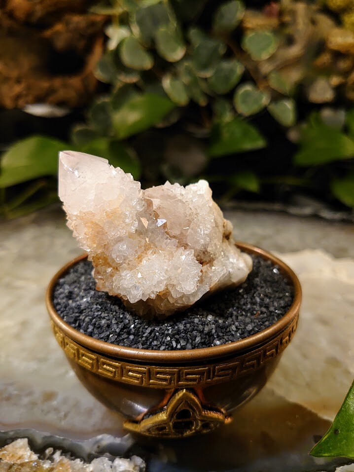 82.7g Fairy Quartz Cluster from ZA / White Spirit Quartz / Natural / for Crystal Healing / Meditation / Gifting & Housewarming