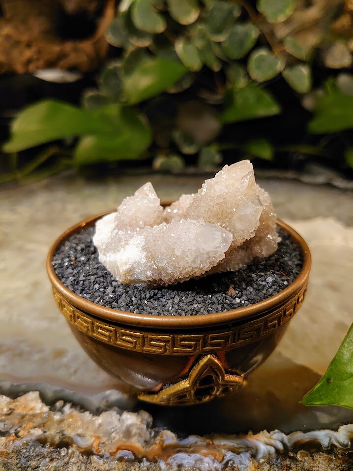 55.7g Fairy Quartz Cluster from ZA / White Spirit Quartz / Natural / for Crystal Healing / Meditation / Gifting & Housewarming