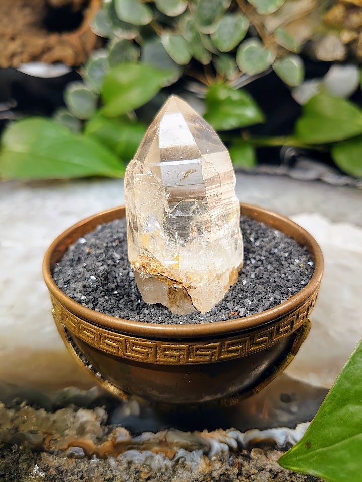 62.4g Beautiful Congo Lemurian Clear Quartz Point/Cluster from DRC for Crystal Healing / Meditation / Collection