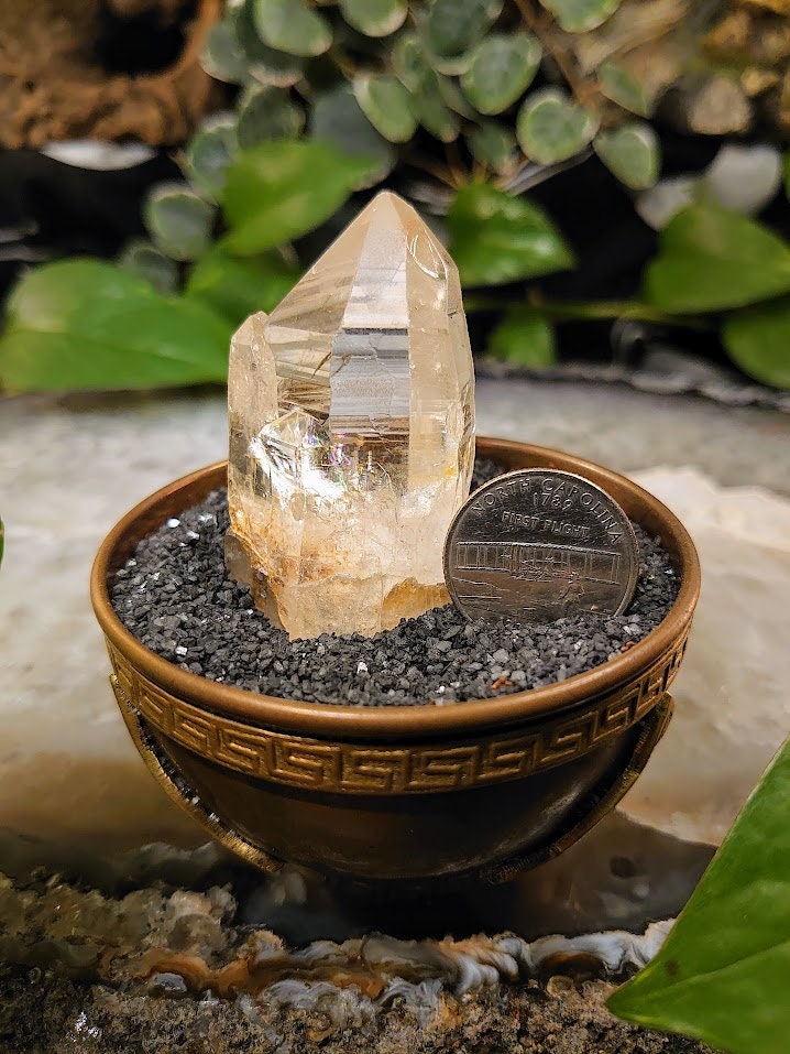 62.4g Beautiful Congo Lemurian Clear Quartz Point/Cluster from DRC for Crystal Healing / Meditation / Collection