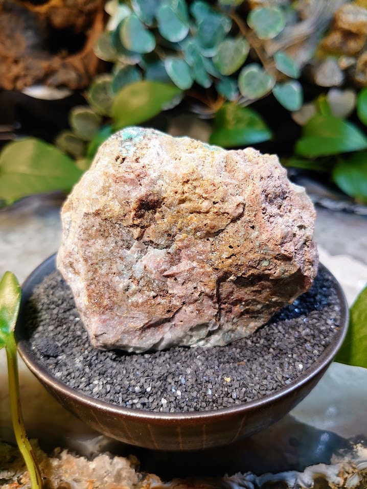 232g Natural Chrysocolla with Druzy on Matrix for Home and Altar Decor / Energy Work / Crystal Healing / Collection / Gifting for Her & Him