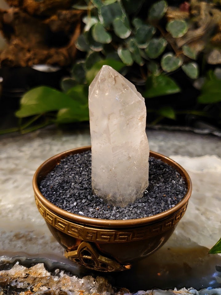 57.1g Congo Lemurian Clear Quartz Point from DRC for Crystal Healing / Meditation / Collection