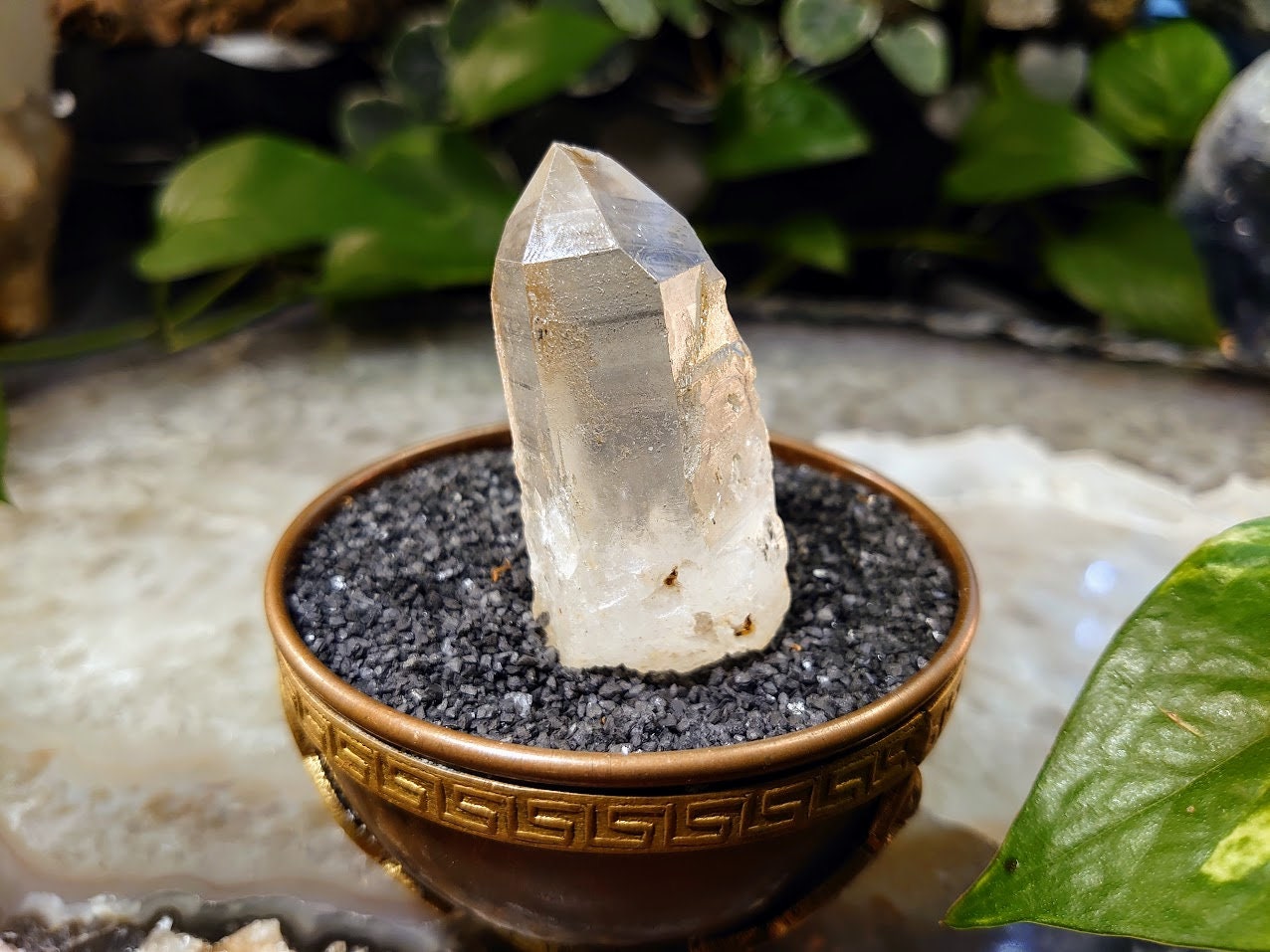 51.2g Congo Lemurian Clear Quartz Point from DRC for Crystal Healing / Meditation / Collection