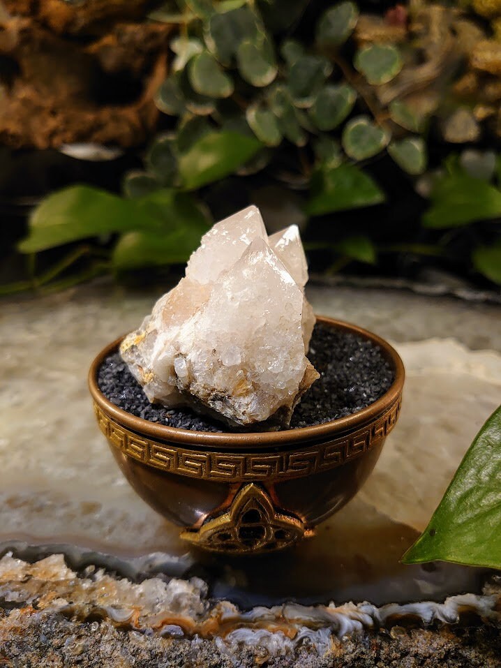 128g Fairy Quartz Cluster from ZA / White Spirit Quartz / Natural / for Crystal Healing / Meditation / Gifting & Housewarming