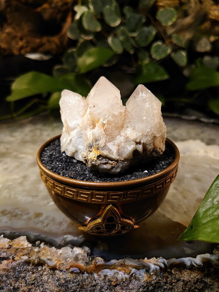 128g Fairy Quartz Cluster from ZA / White Spirit Quartz / Natural / for Crystal Healing / Meditation / Gifting & Housewarming