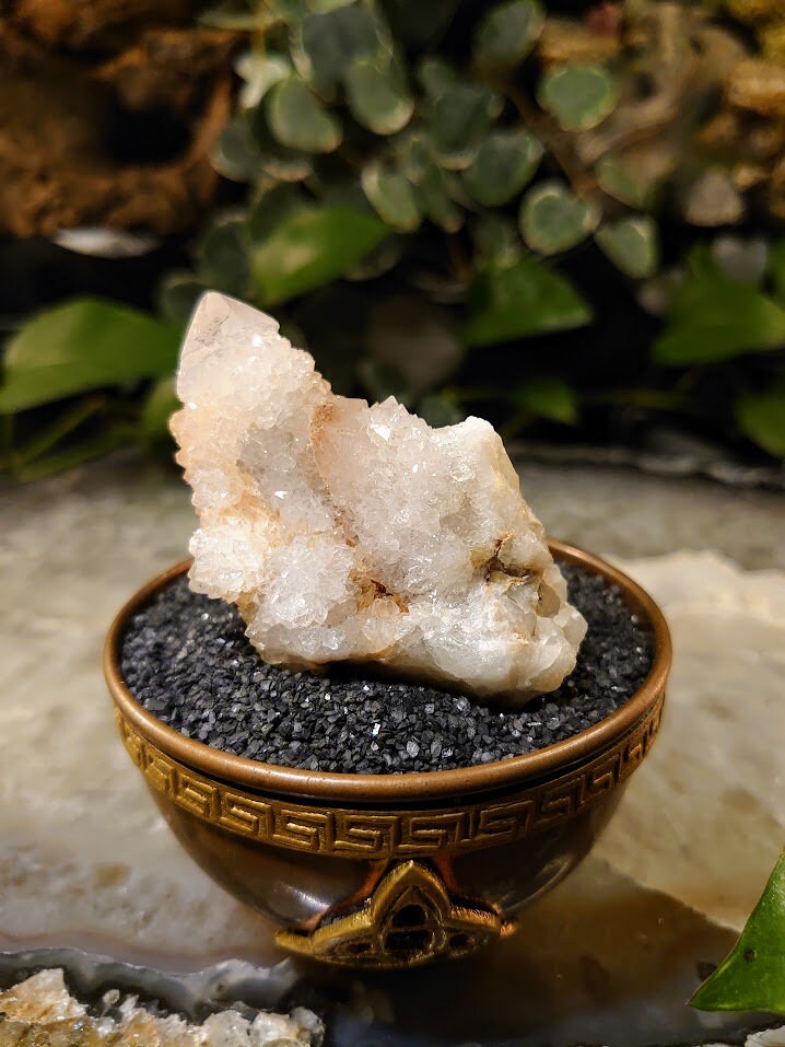 82.7g Fairy Quartz Cluster from ZA / White Spirit Quartz / Natural / for Crystal Healing / Meditation / Gifting & Housewarming