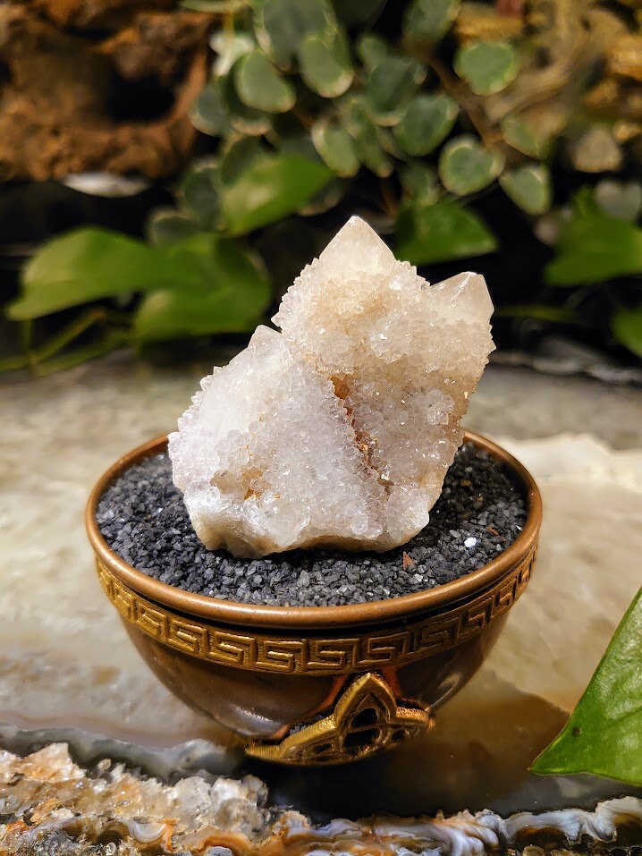 78.4g Fairy Quartz Cluster from ZA / White Spirit Quartz / Natural / for Crystal Healing / Meditation / Gifting & Housewarming