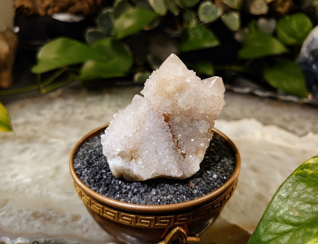 78.4g Fairy Quartz Cluster from ZA / White Spirit Quartz / Natural / for Crystal Healing / Meditation / Gifting & Housewarming