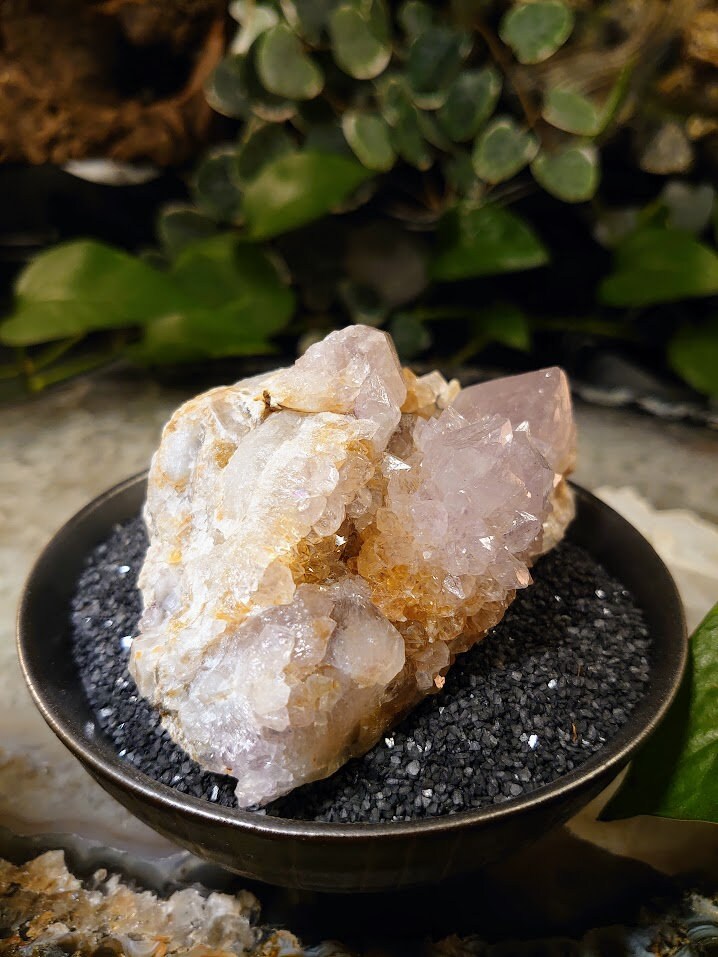 250g Spirit Quartz Cluster with Limonite from ZA / Cactus Quartz / Spirit Amethyst for Crystal Healing / Meditation/ Reiki / Gifting