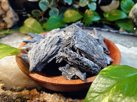 Black Kyanite Clusters from Brazil for Meditation / Grids / Cord Cutting / Metaphysical / Jewelrycrafting