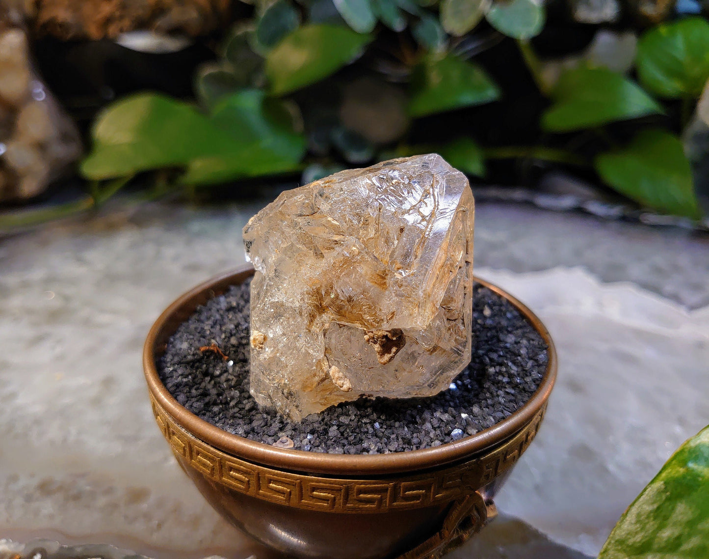 61.42g Double Terminated Skeletal Window Quartz Point from Pakistan for Crystal Grids / Collection