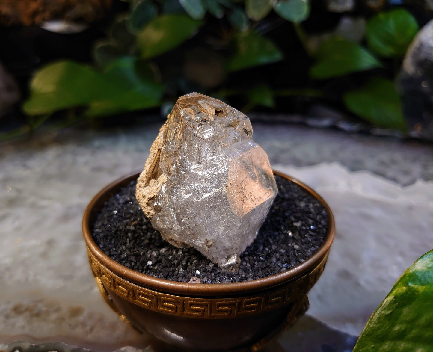 59.8g Double Terminated Skeletal Window Quartz Point from Pakistan for Crystal Grids / Collection