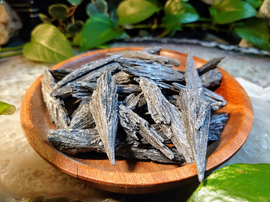 Black Kyanite Blades from Brazil for Meditation / Grids / Cord Cutting / Metaphysical / Jewelrycrafting