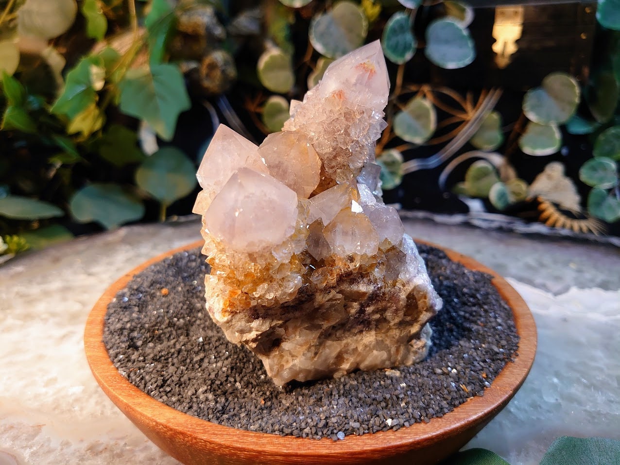 550g Spirit Quartz Cluster from ZA / Cactus Quartz / Spirit Amethyst for Crystal Healing / Meditation/ Reiki / Gifting