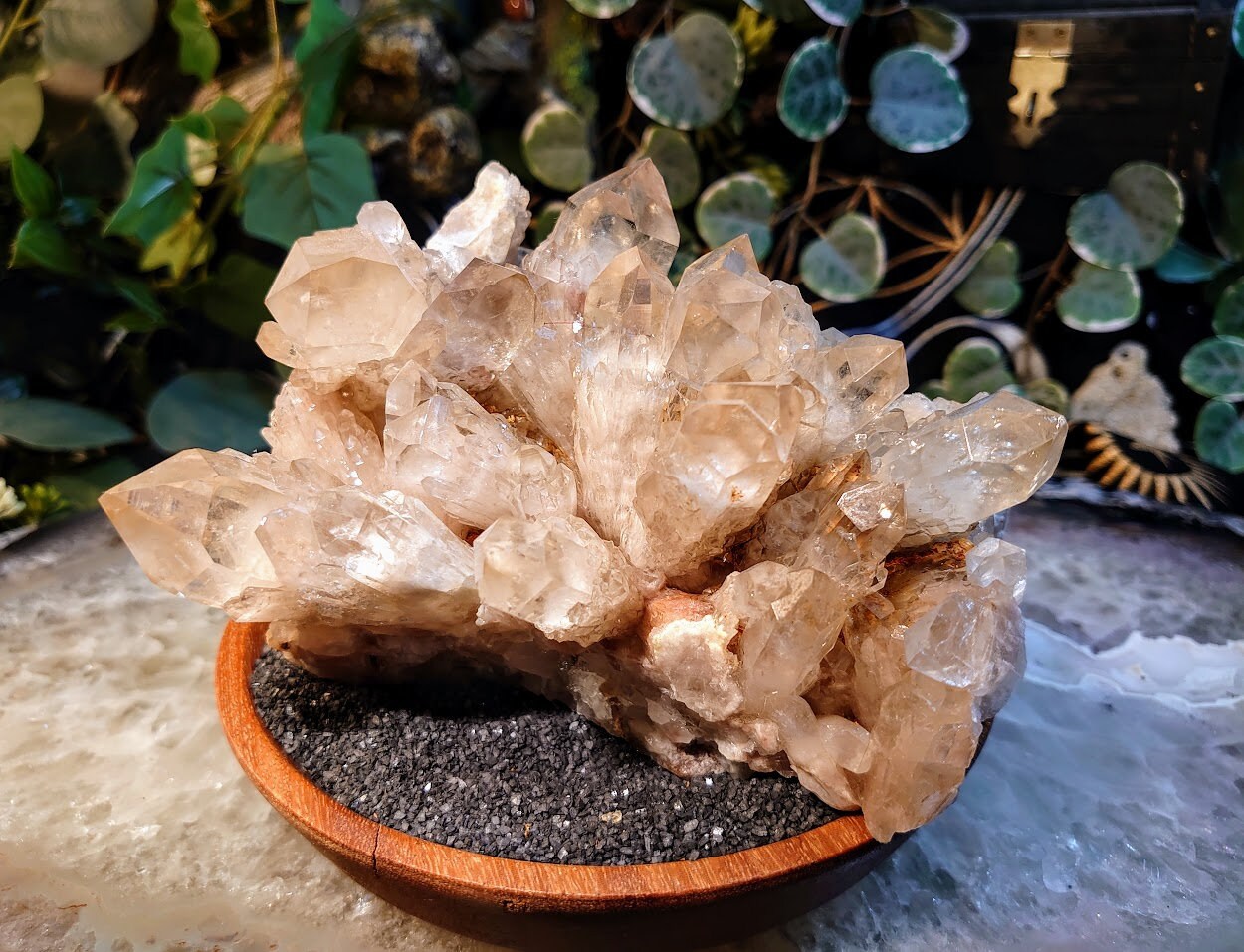 1,549g Large Natural Kundalini Congo Citrine Cluster for Altar and Home Decor / Energy Work / Crystal Healing / Reiki