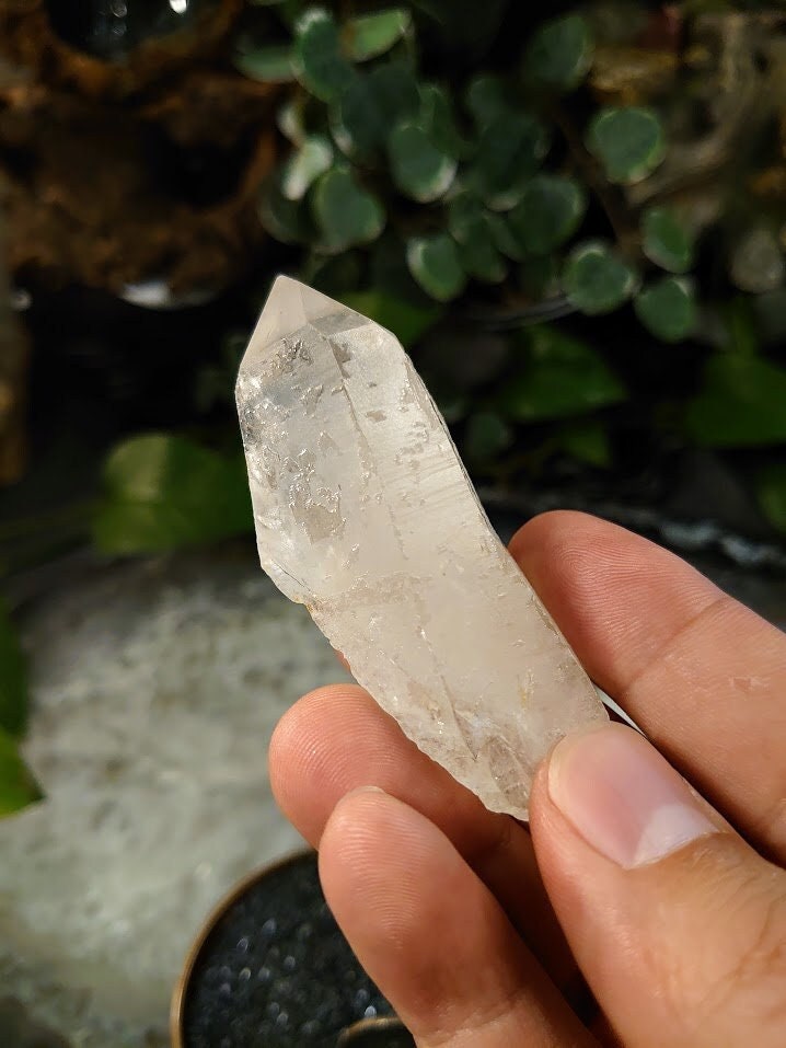 57.1g Congo Lemurian Clear Quartz Point from DRC for Crystal Healing / Meditation / Collection