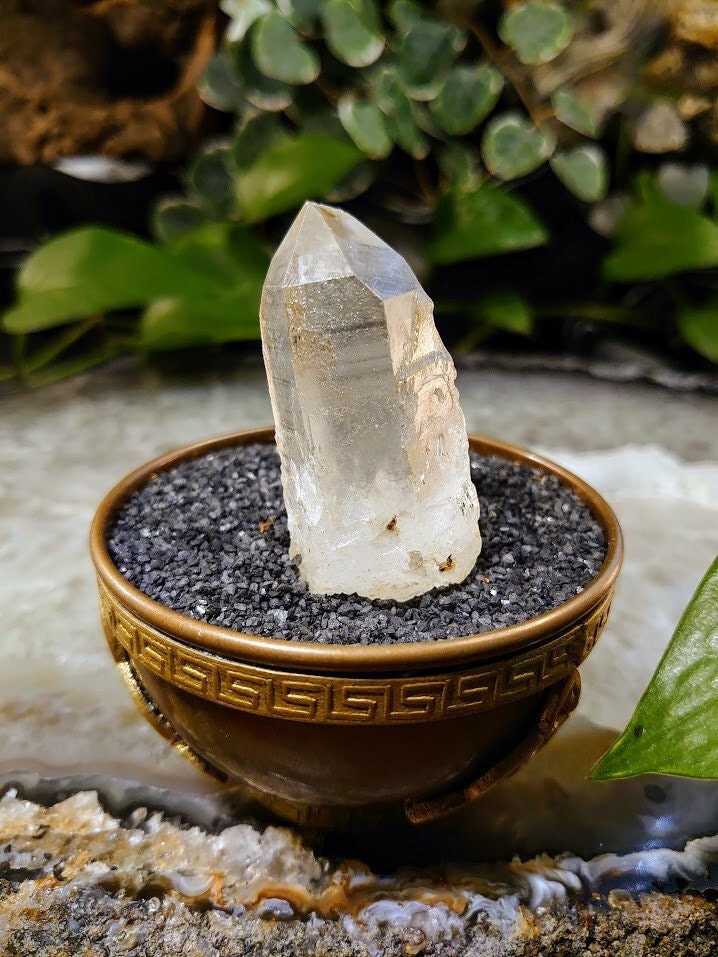 51.2g Congo Lemurian Clear Quartz Point from DRC for Crystal Healing / Meditation / Collection