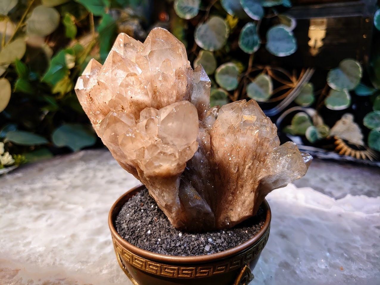 374g Natural Kundalini Congo Citrine Cluster for Altar and Home Decor / Energy Work / Crystal Healing / Reiki