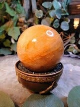 2 3/4" Golden Healer Sphere from Madagascar for Altar and Home Decor / Energy Work / Crystal Healing / Reiki / Limonite