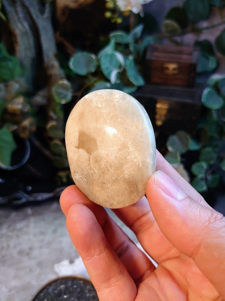 Moonstone/Sunstone Palmstone from Madagascar for Crystal Healing/ Reiki/ Meditation/ Crystal & Mineral Collectors