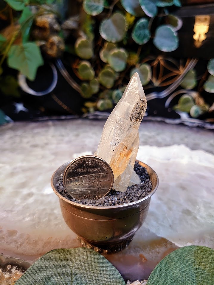 33g Congo Lemurian Clear Quartz Cluster from DRC for Crystal Healing / Meditation / Collection