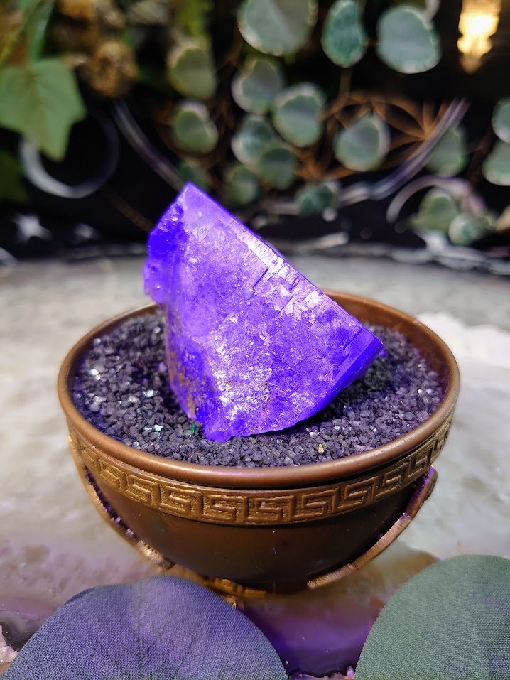 92.7g Smoky Purple Fluorite Crystal "Diana Maria Mine" From United Kingdom for Altar Decor / Meditation / Collection