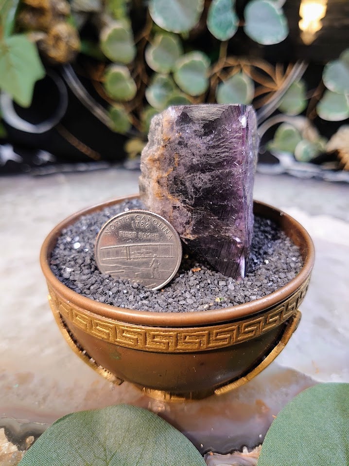 92.7g Smoky Purple Fluorite Crystal "Diana Maria Mine" From United Kingdom for Altar Decor / Meditation / Collection