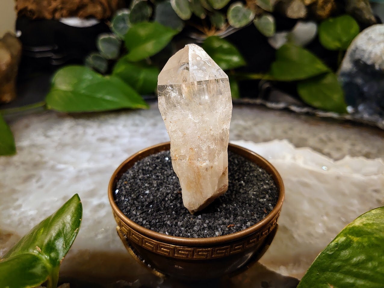 58.9g Congo Lemurian Clear Quartz Point from DRC for Crystal Healing / Meditation / Collection