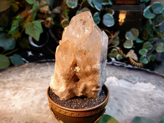 358g Natural Kundalini Congo Pale Citrine Cluster for Altar and Home Decor / Energy Work / Crystal Healing / Reiki