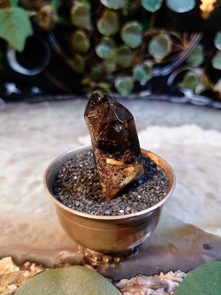 19.8g Natural Smoky Quartz Cluster from Malawi, Africa for Collection / Home and Altar Decor / Protection / Crystal Healing