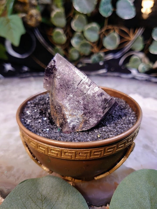 92.7g Smoky Purple Fluorite Crystal "Diana Maria Mine" From United Kingdom for Altar Decor / Meditation / Collection