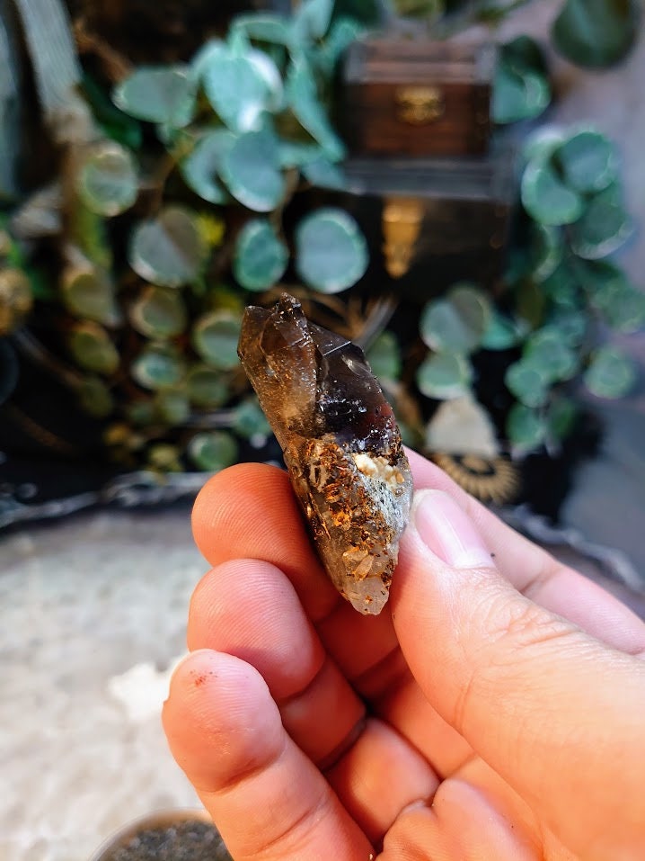 19.8g Natural Smoky Quartz Cluster from Malawi, Africa for Collection / Home and Altar Decor / Protection / Crystal Healing