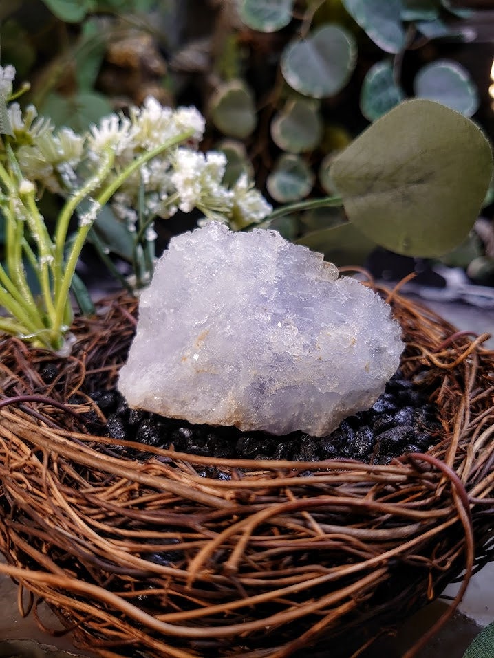 91.8g Clear Fluorite Micro Cluster from Emilio Mine, Asturias, Spain for Collection / Home & Altar Decor / Meditation